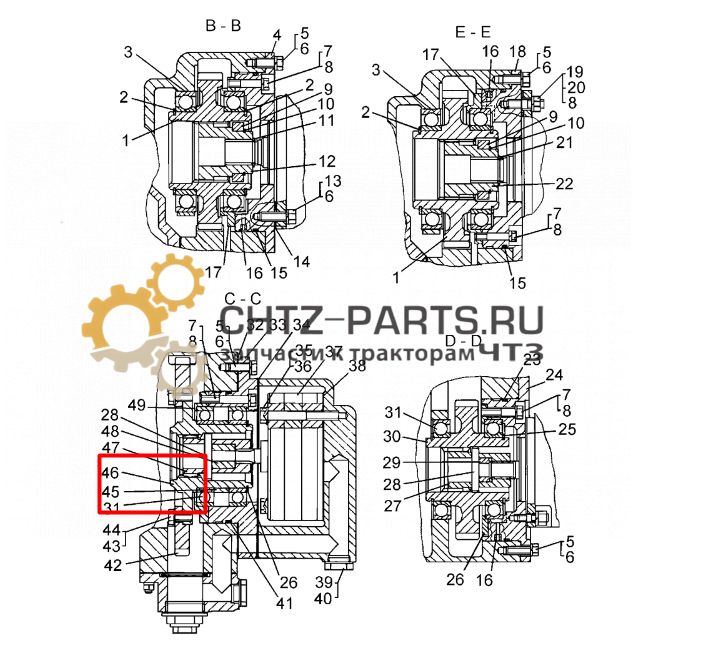 Ступица 111-14-27