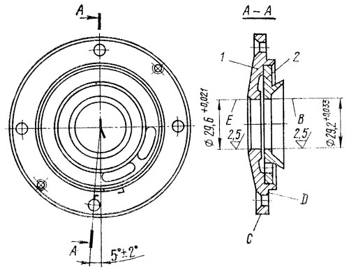 Диск уплотнения ротора со стороны компрессора